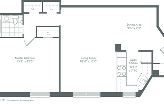 2 beds, 1 bath, 764 sqft, $5,652, Unit 10D