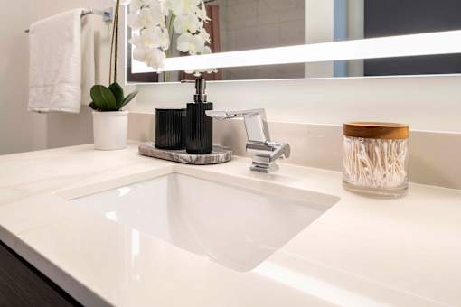 Guest Bath Close Up at 220 Meridian, Indianapolis, IN 46204