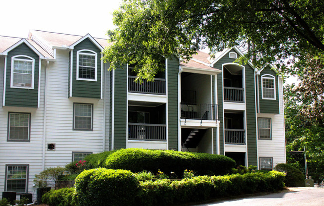 Building exterior at Sloan Square, Atlanta, Georgia.