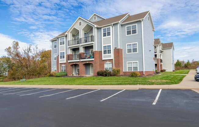 our apartments offer a spacious parking lot in front of our building