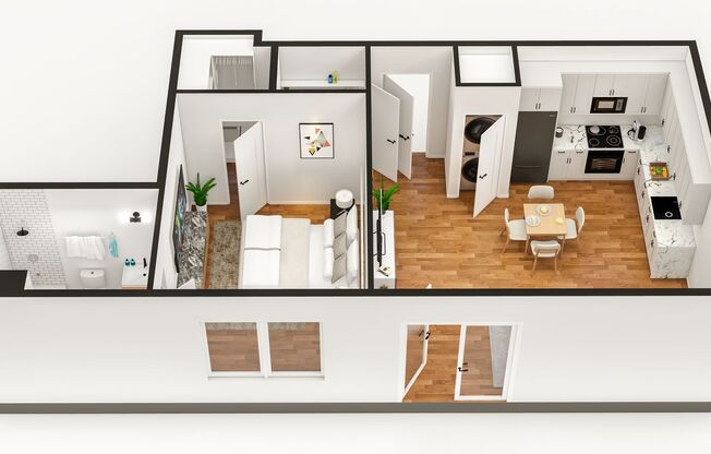 1 bed, 1 bath, 524 sqft, $1,395, Unit 506