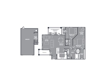 2 beds, 1 bath, 1,077 sqft, $1,735