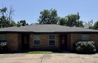 College Station -2 Bedroom 1 Bath duplex, the unit has a fenced yard.