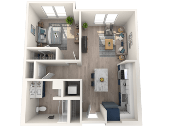 1 bed, 1 bath, 708 sqft, $2,623