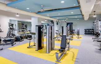 Fitness area at Link Apartments® Grant Park, Atlanta
