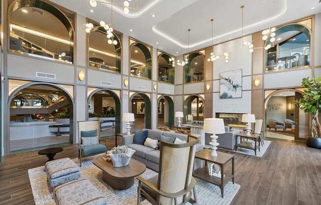 Decorated Clubhouse at The Pearl at Station Bay, New Jersey