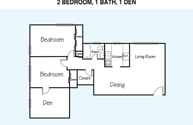 2 beds, 1 bath, 1,055 sqft, $2,138