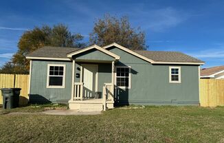 3 bedroom home with fenced backyard