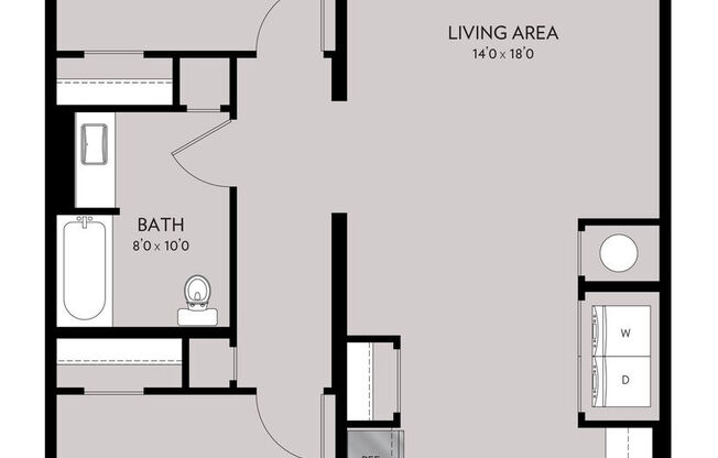 2 beds, 1 bath, 962 sqft, $2,306