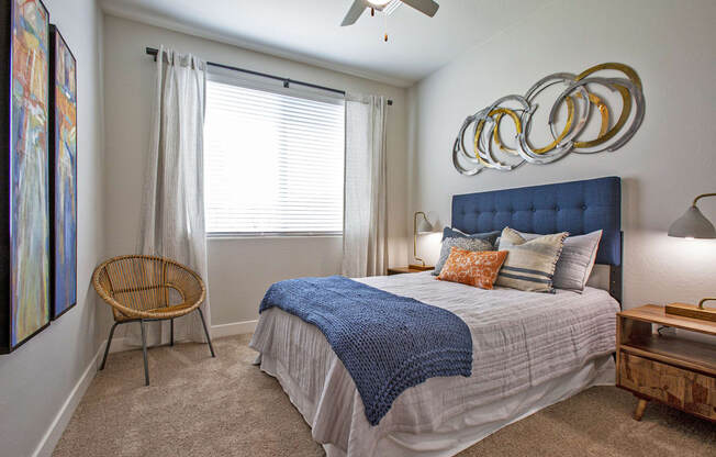 Bedroom at Senderos at South Mountain in Phoenix AZ September 2020