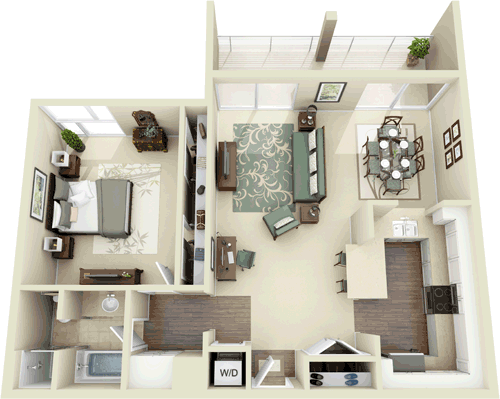 1 bed, 1 bath, 954 sqft, $4,383, Unit 340