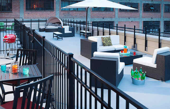 Rooftop Patio on loft building