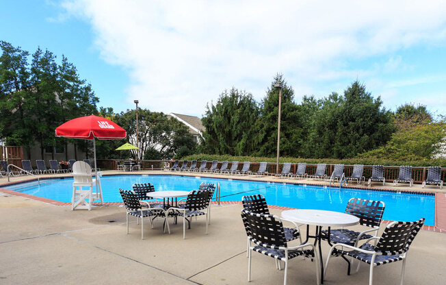 Resort-Style Pool at The Residences at the Manor Apartments, Frederick, Maryland