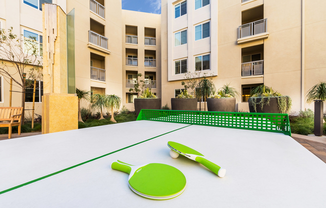 Outdoor Lounge Area + Ping Pong Table