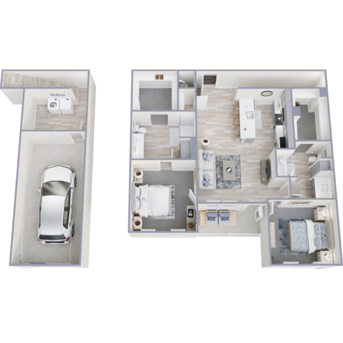 2 beds, 2 baths, 1,314 sqft, $2,325