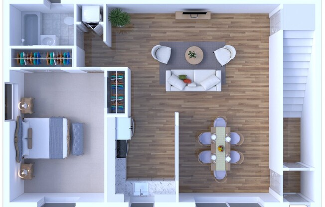 1 bed, 1 bath, 870 sqft, $2,245