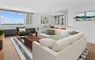 Living Room with Hard Surface Flooring