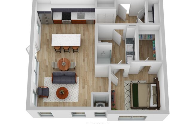 1 bed, 1 bath, 720 sqft, $1,955, Unit 513