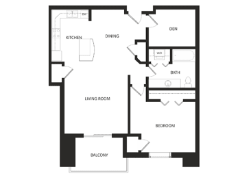 1 bed, 1 bath, 917 sqft, $1,940