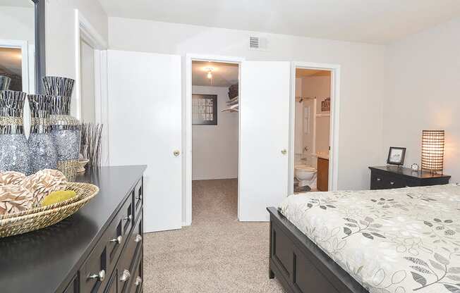 Bedroom with Walk-In Closet and Bathroom