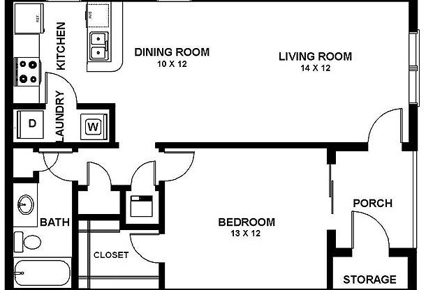 One Bedroom (Renovated)