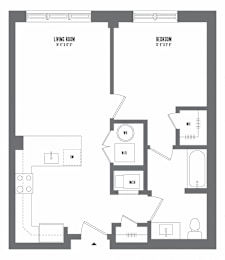 1 bed, 1 bath, 695 sqft, $3,065