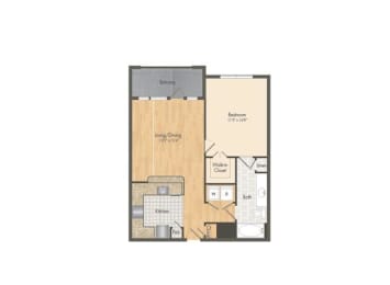 1 bed, 1 bath, 751 sqft, $1,594