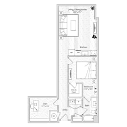 1 bed, 1 bath, 859 sqft, $2,120