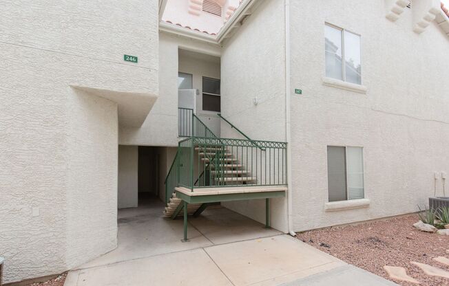 Two bedroom with two car garage in gated community with pool/spa