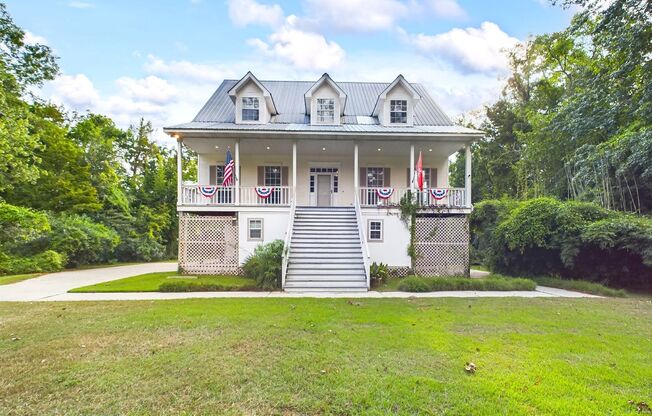 Private Furnished Riverfront Estate with Dock & Guest Apartment