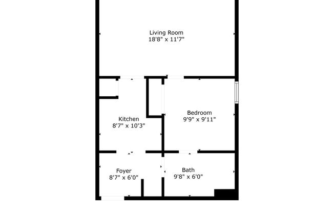 1 bed, 1 bath, 565 sqft, $1,350, Unit ELE3-241-201