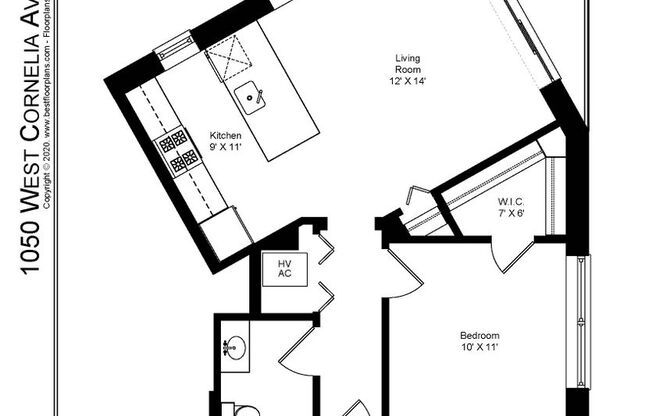 1 bed, 1 bath, 492 sqft, $2,795, Unit 1050-303