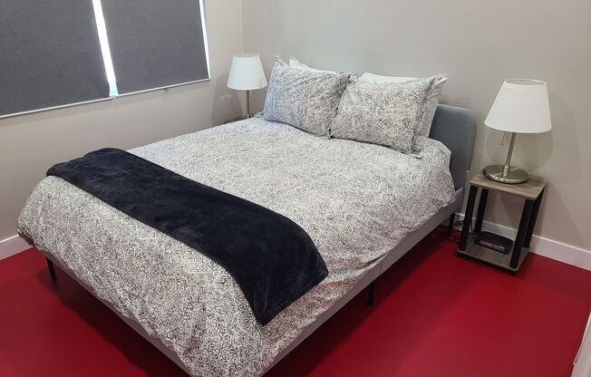 2 bed 1 bath "fully furnished" monthly ADU rental.