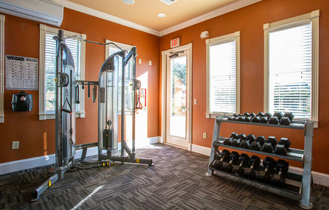 Weight Equipment at Links at Forest Creek in Round Rock Texas near Austin