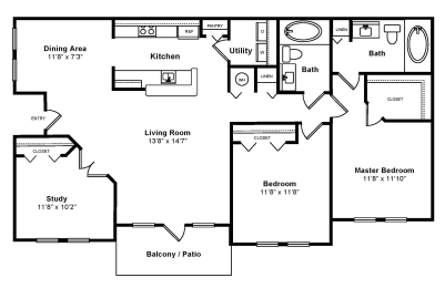 3 beds, 2 baths, 1,368 sqft, $3,140