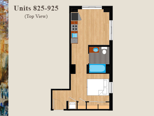 1 bed, 1 bath, $2,750, Unit 825
