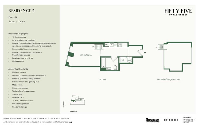 1 bed, 1 bath, $4,575, Unit 3405