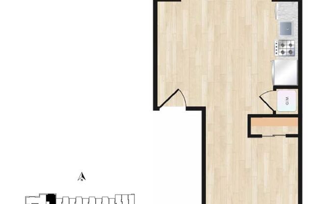 1 bed, 1 bath, $3,500, Unit 320