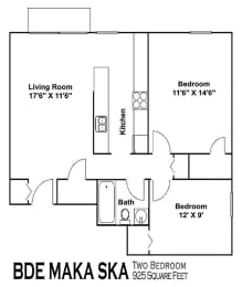 2 beds, 1 bath, 925 sqft, $1,645