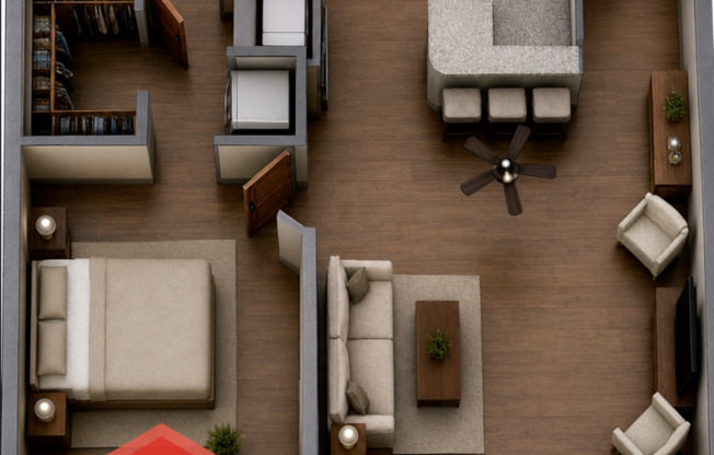 1 bed, 1 bath, $1,200, Unit 111619