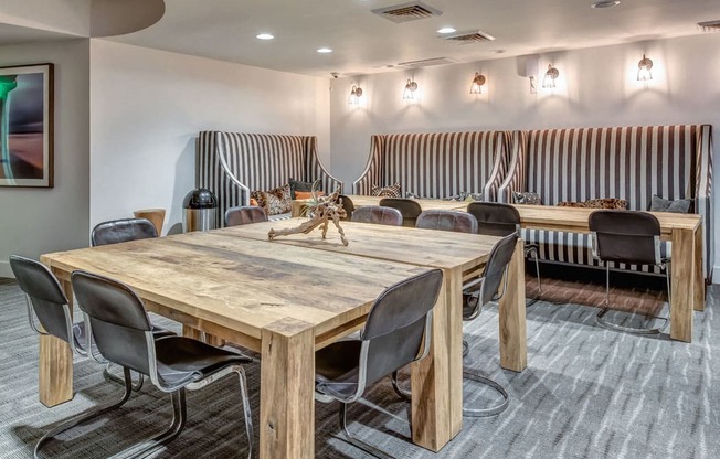 Event room with kitchen  at Esprit Apartments, California, 90292