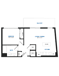 1 bed, 1 bath, 623 sqft, $2,151