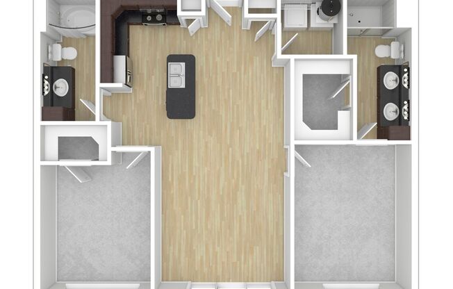 2 beds, 2 baths, 1,206 sqft, $2,275