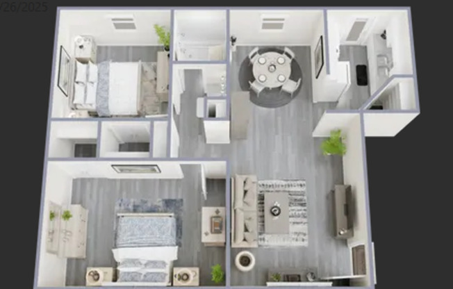 2 beds, 1 bath, 830 sqft, $1,250, Unit O07