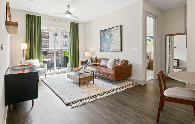 Living Room with Hard Surface Flooring