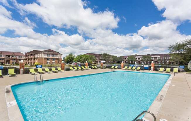 Pool and Community View at Scarborough Lake Apartments, Indiana, 46254