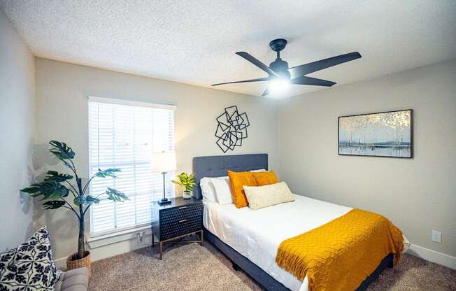 The Monet Apartments in Dallas, Texas Model Bedroom