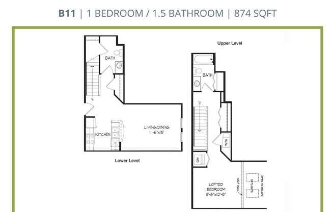 1 bed, 1.5 baths, 874 sqft, $1,385, Unit 602-312