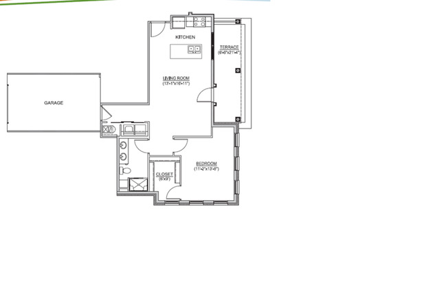 1 bed, 1 bath, 820 sqft, $1,919
