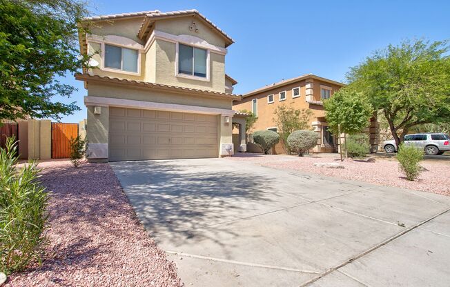 4 Bedroom in Tolleson.  Landscaping redone.  Brand NEW AC THIS WEEK, Available August 1st!!!  Great 2 story with great storage and well laid out!!!